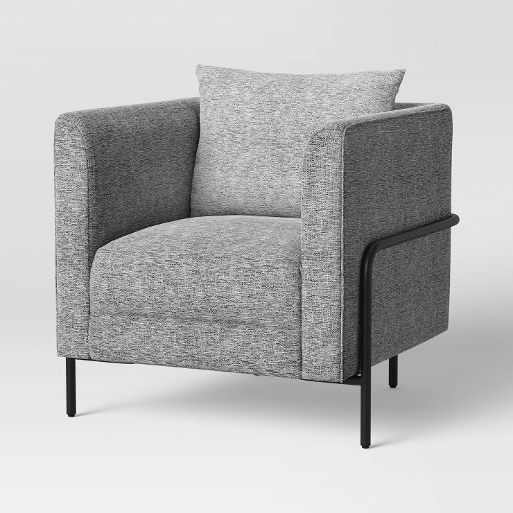 Ostern Upholstered Armchair with Metal Frame Gray - Project 62™ | Target