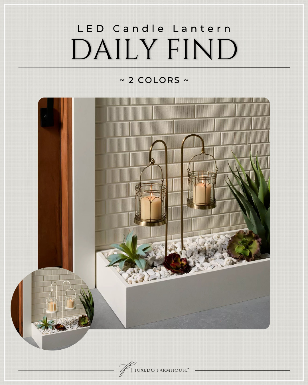 Create a beautiful, glowing outdoor space with these 2-Count Outdoor Stake Candle Lanterns from Hearth & Hand™ with Magnolia. These two-count stake lanterns feature metal frames with glass windows and stand on pole bases. Compatible with pillar candles, they're easy to stake into the ground for special occasions or cozy evenings with the family.
 

 #LTKSeasonal #LTKHome #LTKSaleAlert