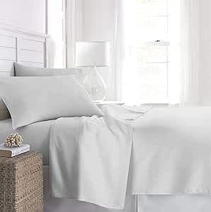 Beckham Hotel Collection Queen Fitted Sheet, Set of 2 Sheets with Deep Pockets, White | Amazon (US)