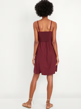 Fit &amp; Flare Cami Mini Dress | Old Navy (US)