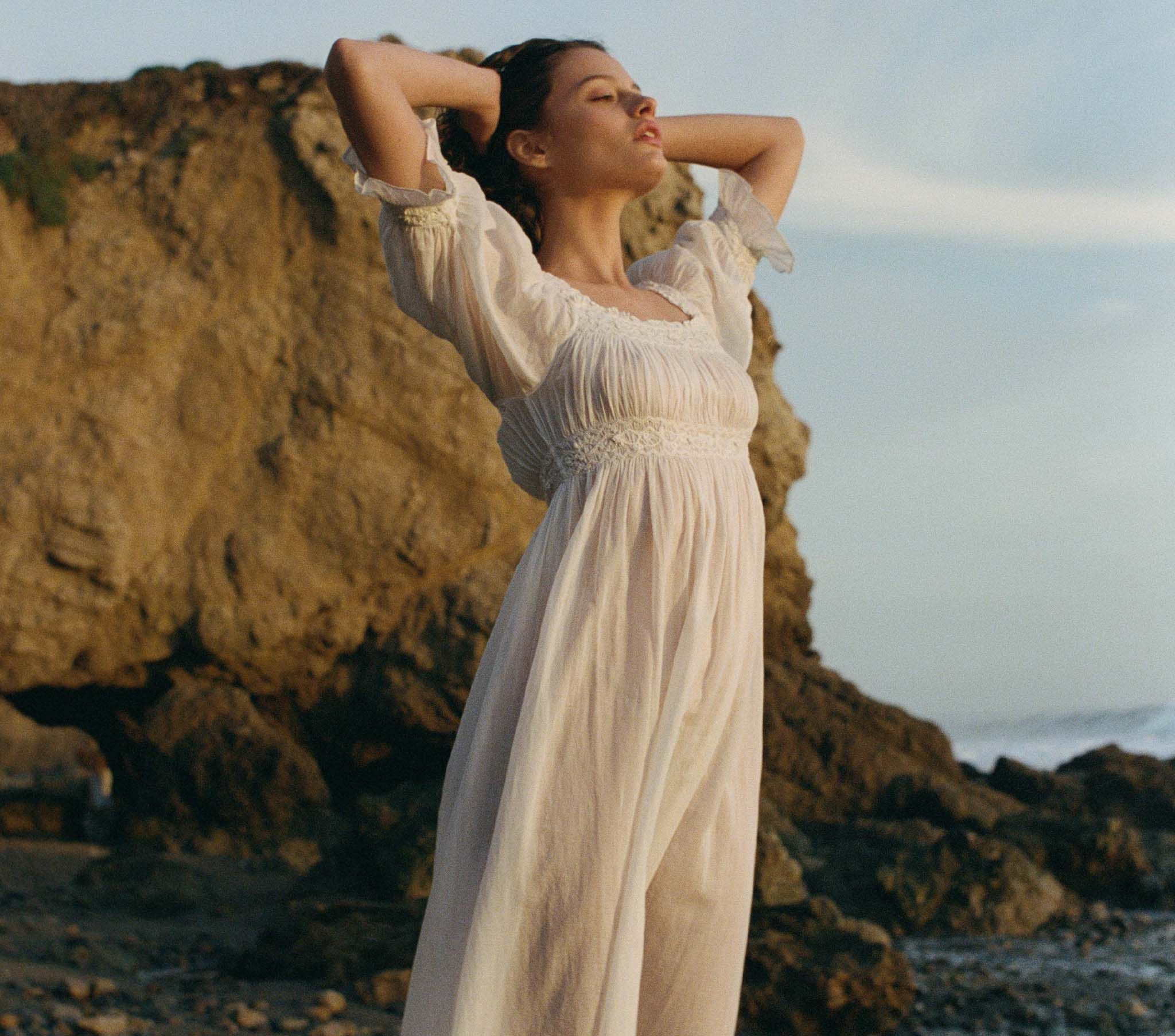 Eclipse Nightgown - Salt | DÔEN | DOEN