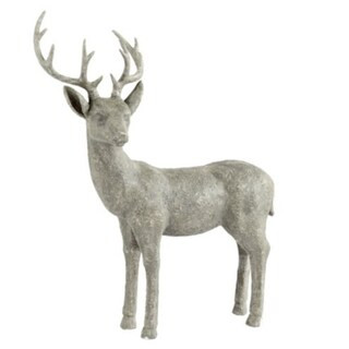 Montresor Deer Sculptures with Weathered Stone Finish for Indoor & Outdoor Decor | Ballard Designs, Inc.