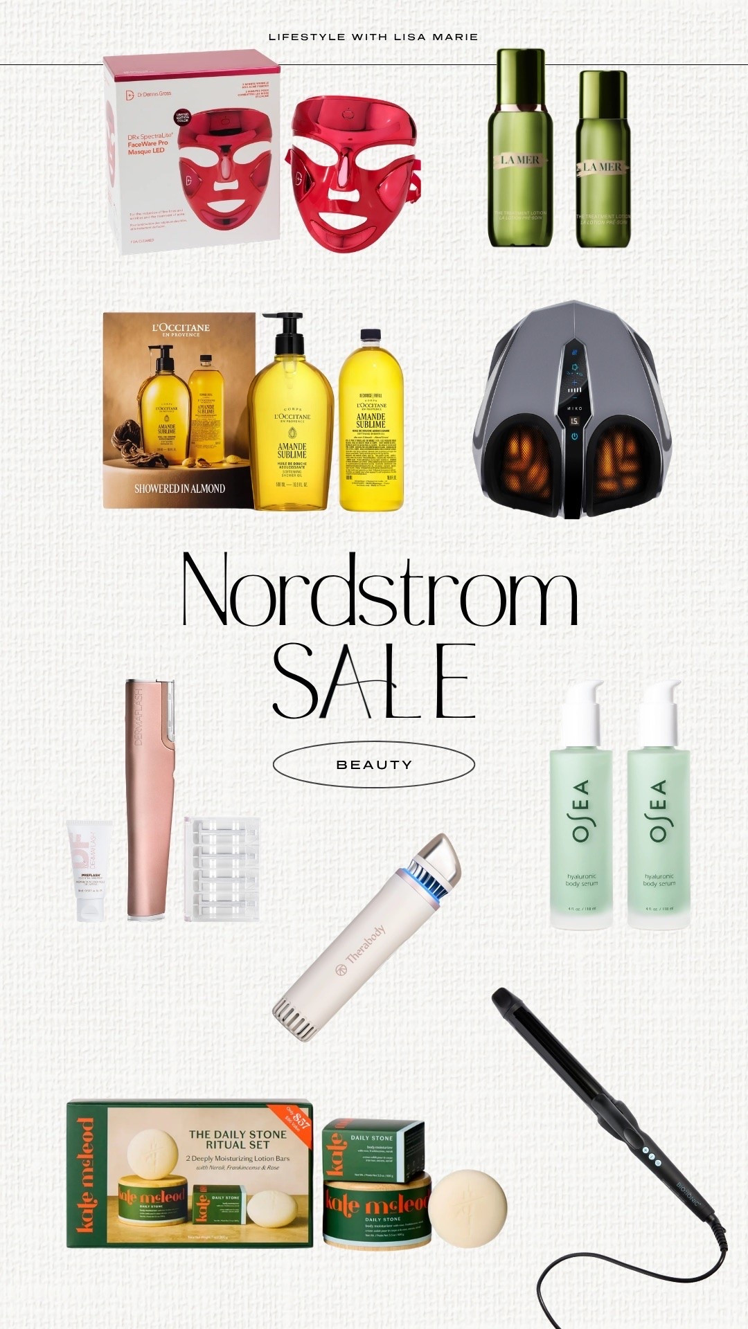 Nordstrom sale on favorite beauty finds! Clean skincare, beauty and hygiene products. Oil, lotion and serum for face and body. Depuffing wand for eyes and face. At-home dermaplaning. LED face mask for anti-aging and wrinkle prevention. Curling irons and tools. Foot massager and therapy. Body buffer and lotion bar. 

#LTKselfcare #LTKSaleAlert #LTKBeauty