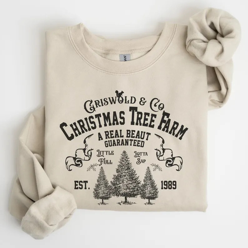 Griswold & Co Christmas Tree Farm Sweatshirt, Cute Christmas Tee, Funny Christmas Crewneck Winter... | Etsy (US)