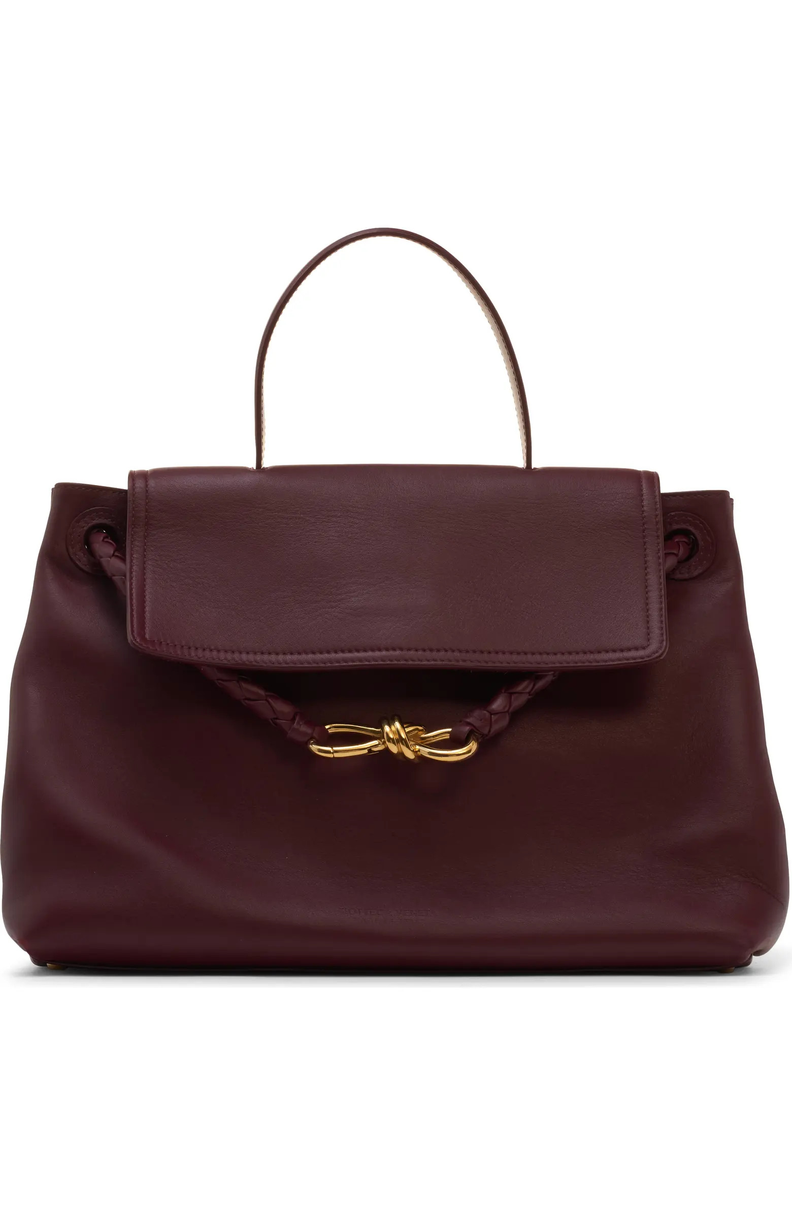 Ciao Ciao Knot Detail Leather Top Handle Bag | Nordstrom