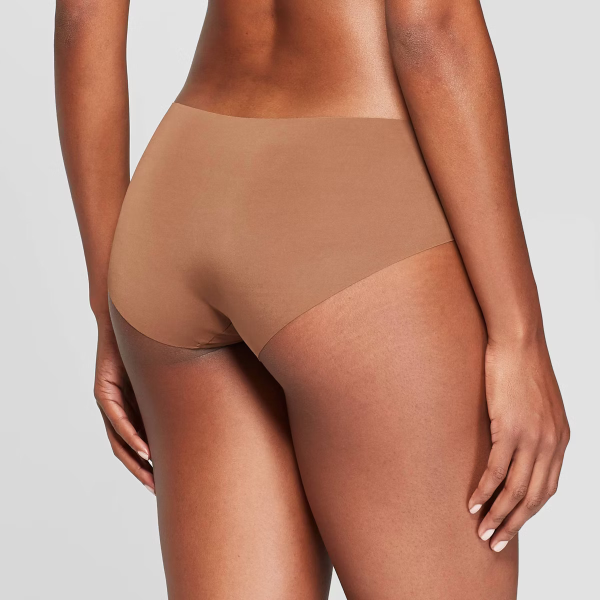 Women's Invisible Edge Hipster Underwear - Auden™ Cocoa S: Seamless, No Show, Pull-On Style | Target