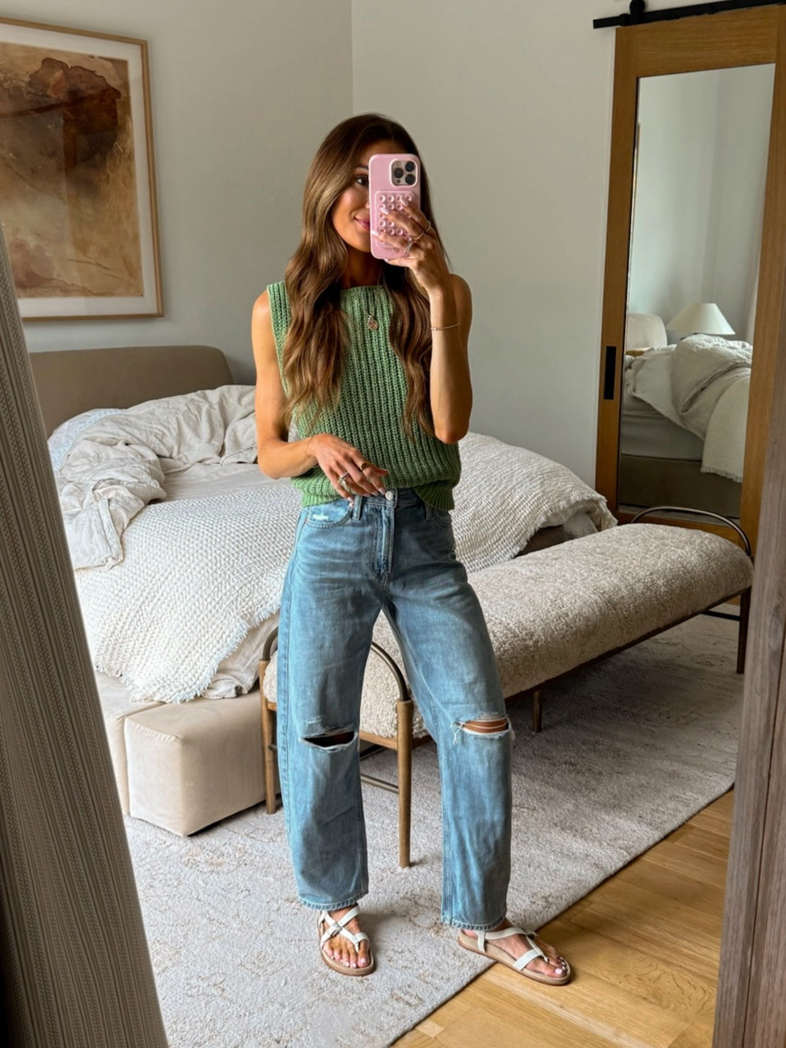 current fave barrel jeans! such a good fit! 😍