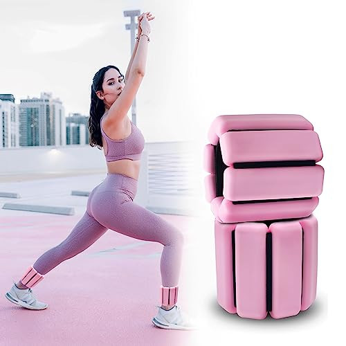 Holy fire Ankle Weights for Women Adjustable, Wrist Weights for Yoga, Pilates, Aerobics,Pool exercise, pack of 2, 2Lbs(1lb each) (Pink(1lb each)) | Amazon (US)