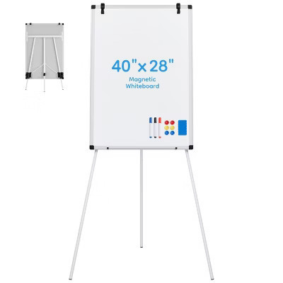 FONTOI Presentation Boards Magnetic Portable Whiteboard with Adjustable Stable Tripod Easel for Home Office, White, 27.56"*1.57"*65.36" | Target
