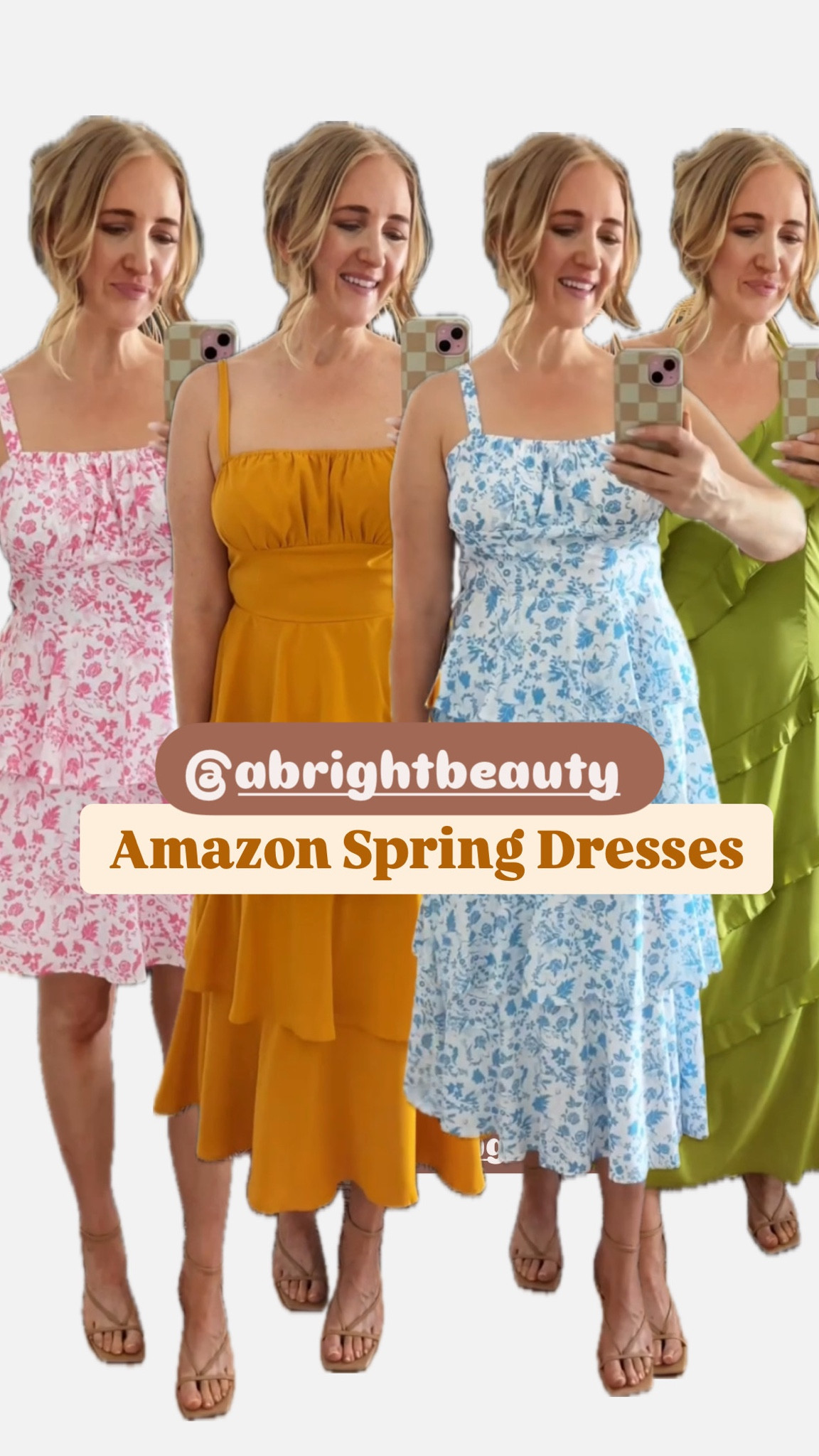 Amazon spring dresses haul 🌸 many of these are on SALE rn for under $35 for the Amazon Spring Sale event! 

Wearing L in all dresses at 150 lbs and 5’7” for reference. The tiered dresses have a cutaway back with adjustable tie that covers up your bra! 

spring dresses, spring dress, Amazon spring dress, floral dress, spring wedding guest dress, sundress, spring outfit, brunch dress, Easter dresses, affordable dresses, dress haul, spring dress haul

#LTKParties #LTKStyleTip #LTKSaleAlert