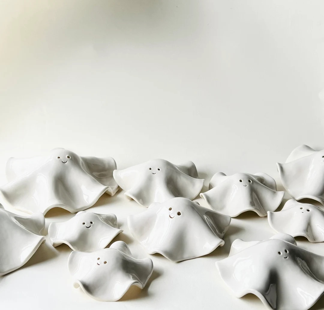 Fall Ceramic Ghost, Halloween decoration, cute ghost, autumn, fall decor, autumn decor | Etsy (US)