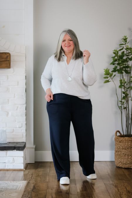 Midsize cozy chic outfit with the softest  J.Jill  pieces! 
Wearing: Pants - XL; Sweater - XL

#plussize #plussizestyle #midsizestyle #midsize #sizeinclusive 

#LTKSeasonal #LTKcurves