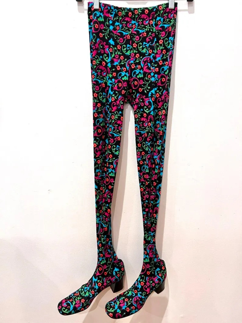Vintage 60s RARE PAN T BOOTS Size 8 - 9 Mod Floral Leggings Jumpsuit Twiggy Gogo - Etsy | Etsy (Global)