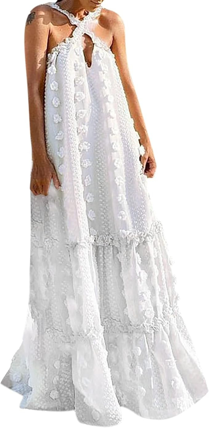 BKSCAYXS Robe unie à manches longues pour femme | Amazon (FR)