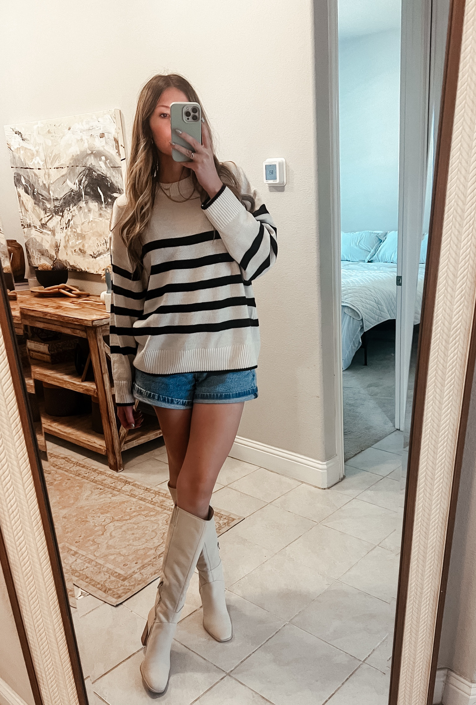 Sale alert! Boots are on sale for 6 days of dolce! 

fall fashion finds, fall outfits for women, trendy fall outfits, knee high boots, striped sweater, Black Friday sales, dolce vita, Dallas fashion 

#LTKShoeCrush #LTKCyberWeek #LTKSaleAlert