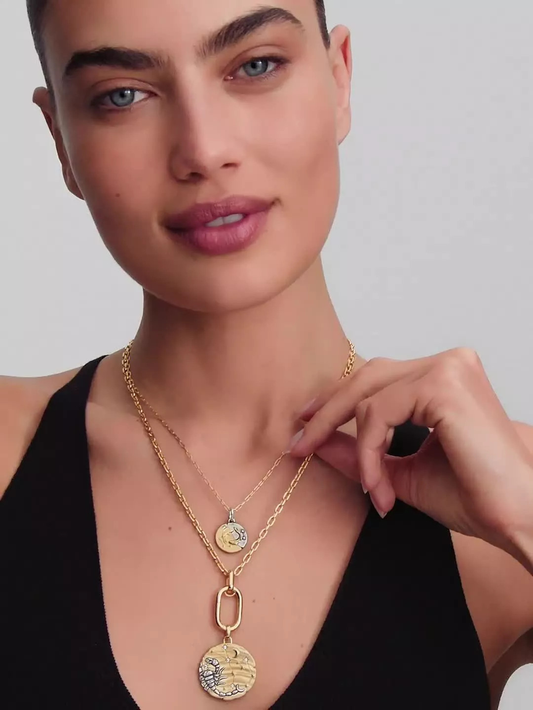 Scorpio Zodiac Oversized Medallion Charm | Pendant | Two-tone | Pandora US | Pandora US