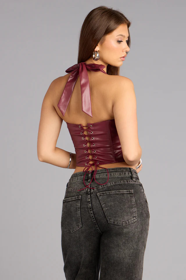 Undeniable Flair Halter Corset Top | Windsor Stores