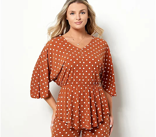 Girl With Curves V-Neck Knit Top - QVC.com | QVC