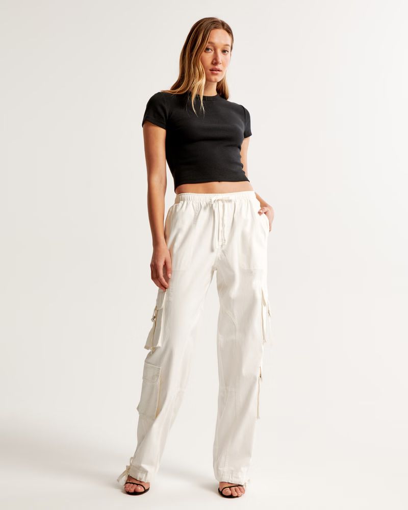Women's High Rise Baggy Cargo Pant | Women's Bottoms | Abercrombie.com | Abercrombie & Fitch (US)