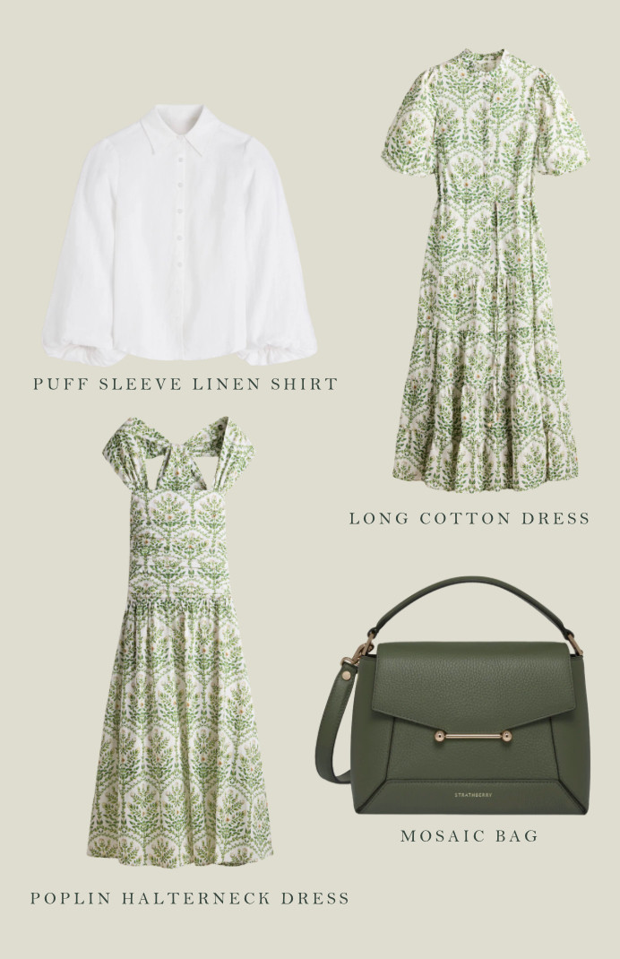 What you've been loving from my spring wardrobe. Highstreet spring maxi dresses, countryside dresses, elegant spring dresses. Linen shirts from Boden, and luxury handbag from Strathberry. 

 #LTKuk #LTKspring #LTKsummer