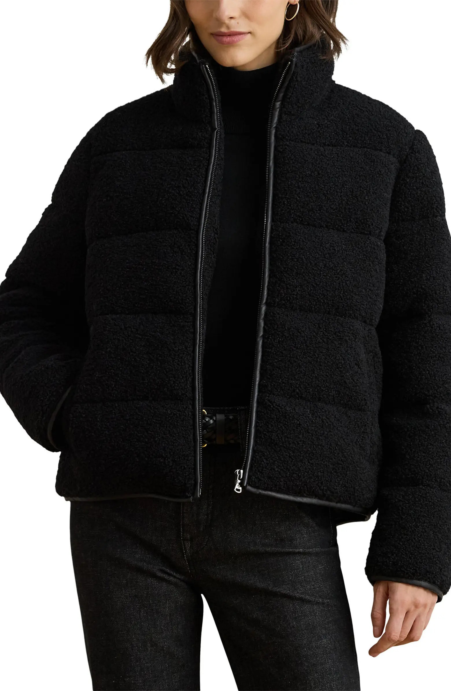 Faux Shearling Puffer Jacket | Nordstrom