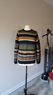 Lucky Brand Striped Multicolor Sweater 100% Wool. Size M. Excellent Condition | eBay US