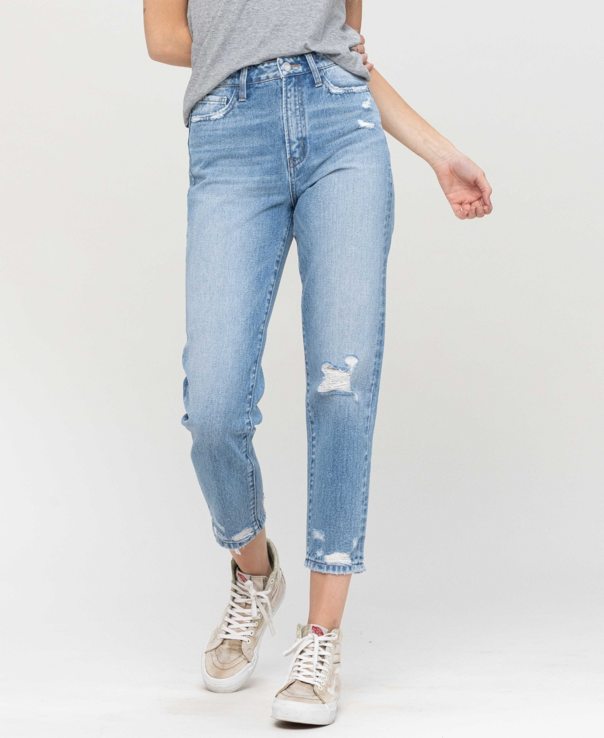 Women's Distressed Mom Jeans | Macys (US)