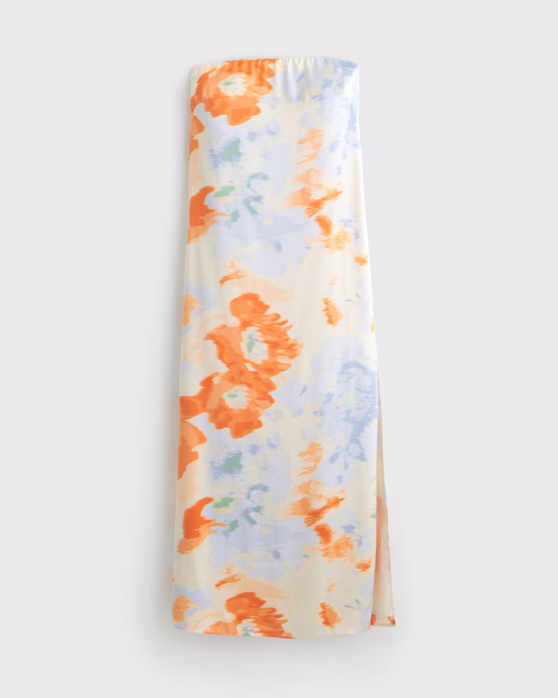 The A&F Julia Strapless Slip Maxi Dress | Abercrombie & Fitch (US)
