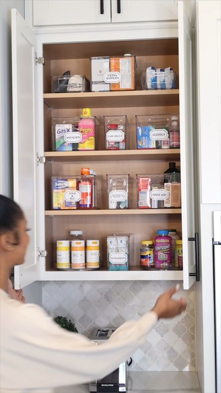 Medicine Cabinet Organization. Separate by type of medicine for easy organizing 

#LTKhome #LTKfindsunder100 #LTKVideo