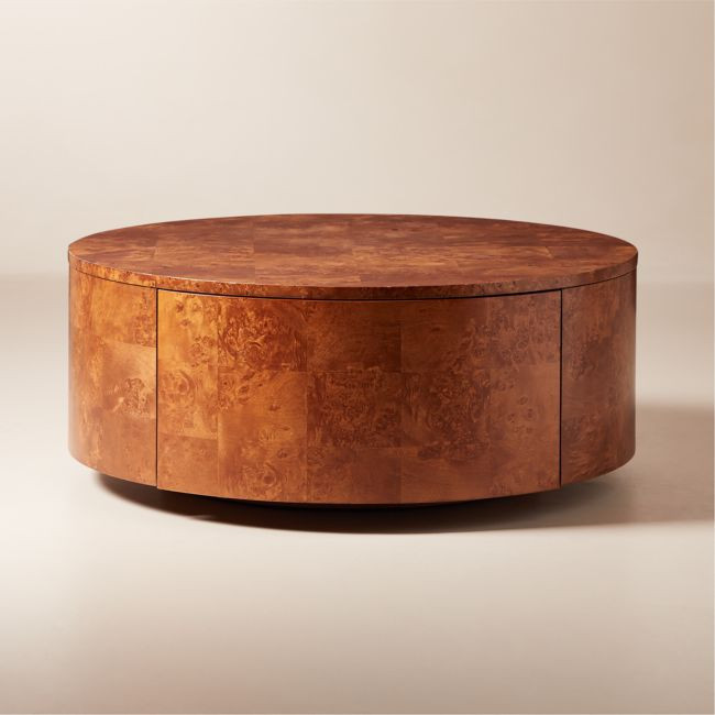 Burl 35.5"" Rotating Coffee Table | CB2