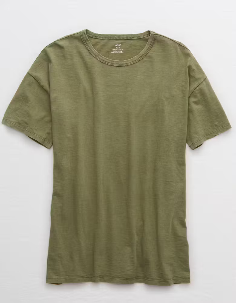 Aerie Boyfriend Distressed Oversized T-Shirt | American Eagle Outfitters (US & CA)