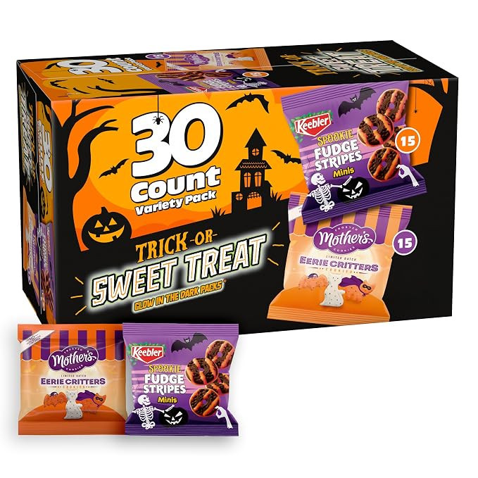 Keebler Trick or Sweet Treat Variety Pack, Halloween Cookies, 30 Ct, 15 oz | Amazon (US)