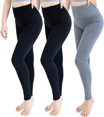 TRIUNION 3 Pack Fleece Lined Leggings Women - High Waisted Winter Leggings for Women Tummy Contro... | Amazon (US)