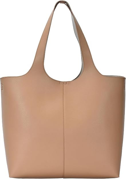 Madison West Elle Tote | Vegan Leather Tote Bags for Women with Double Handles and Scoop neck | 1... | Amazon (US)