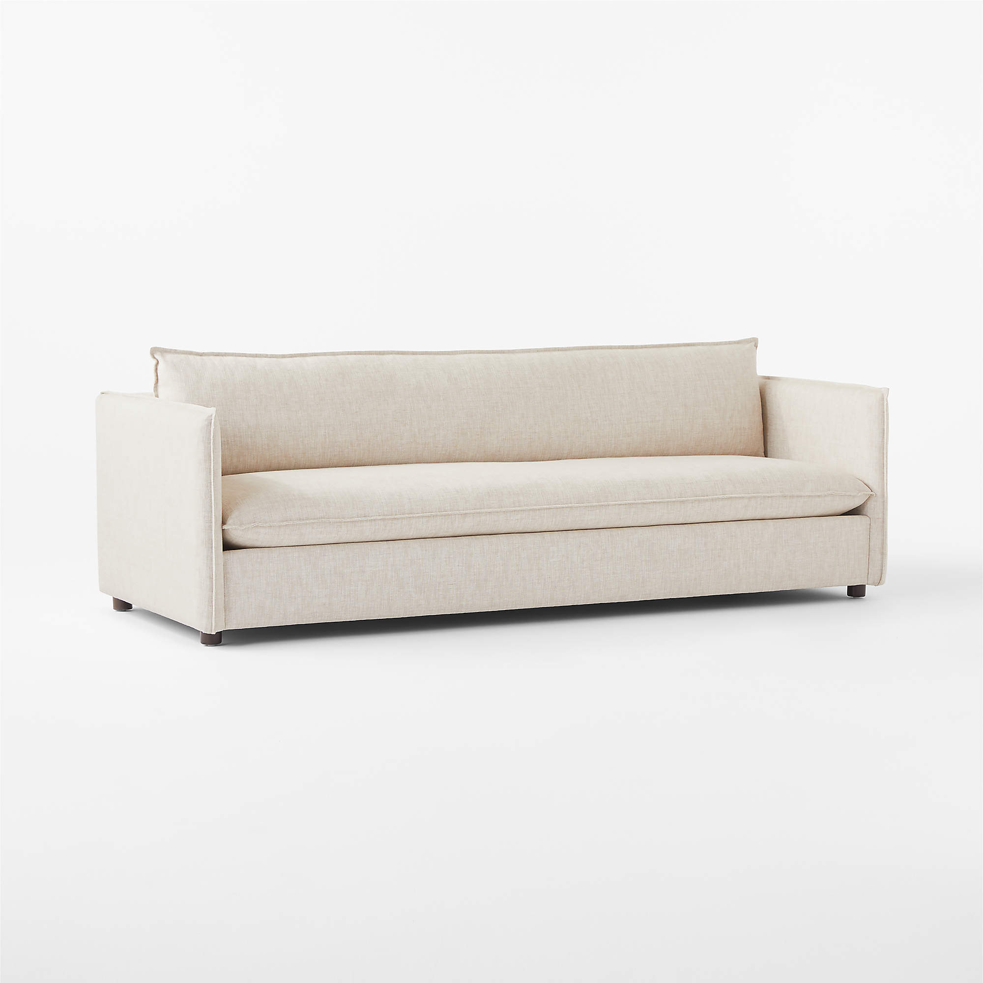 Corroy Natural Linen Sofa + Reviews | CB2 | CB2
