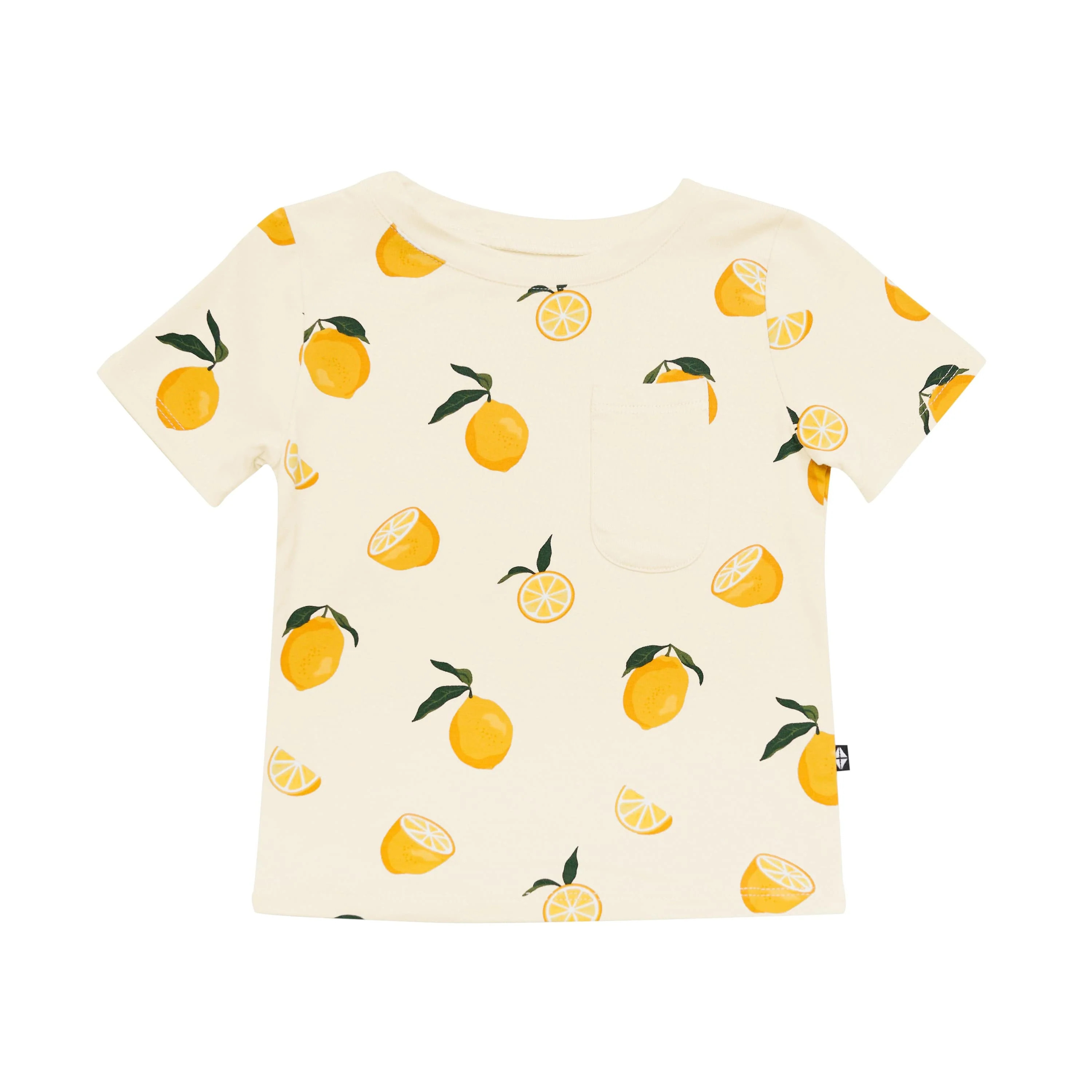 Toddler Crew Neck Tee in Lemon | Kyte BABY