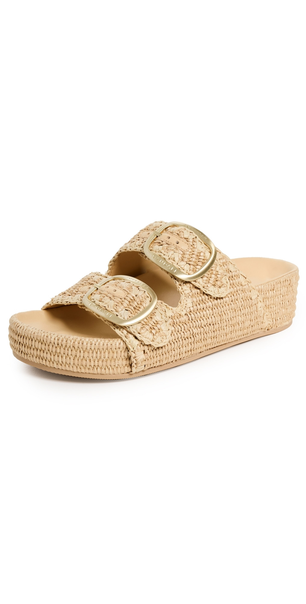 Loeffler Randall Theo Two Band Sandals Natural/Natural 5.5 | Shopbop