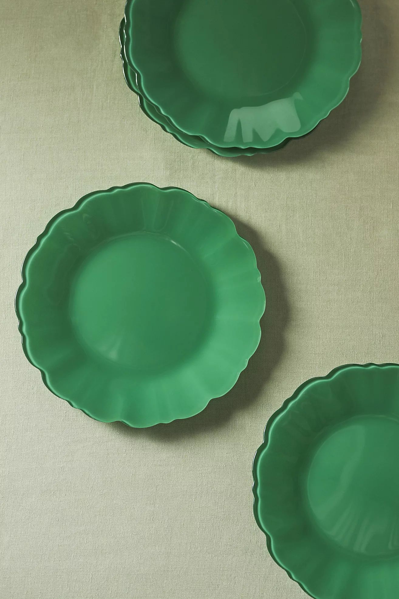 Adley Glass Dessert Plates, Set of 4 | Anthropologie (US)