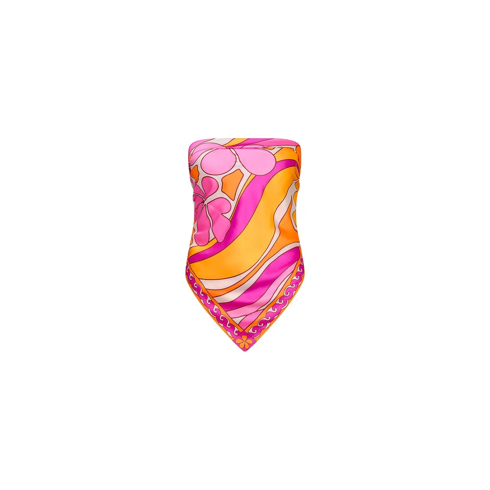 Summer Bandana Scarf Top - Sunrise Swirl | Kulani Kinis US