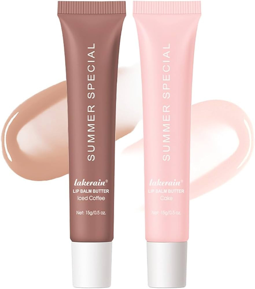 2Pcs Summer Tinted Lip Butter Balm - Ultra-Hydrating, Nourishing Lip Care with Natural Ingredient... | Amazon (US)