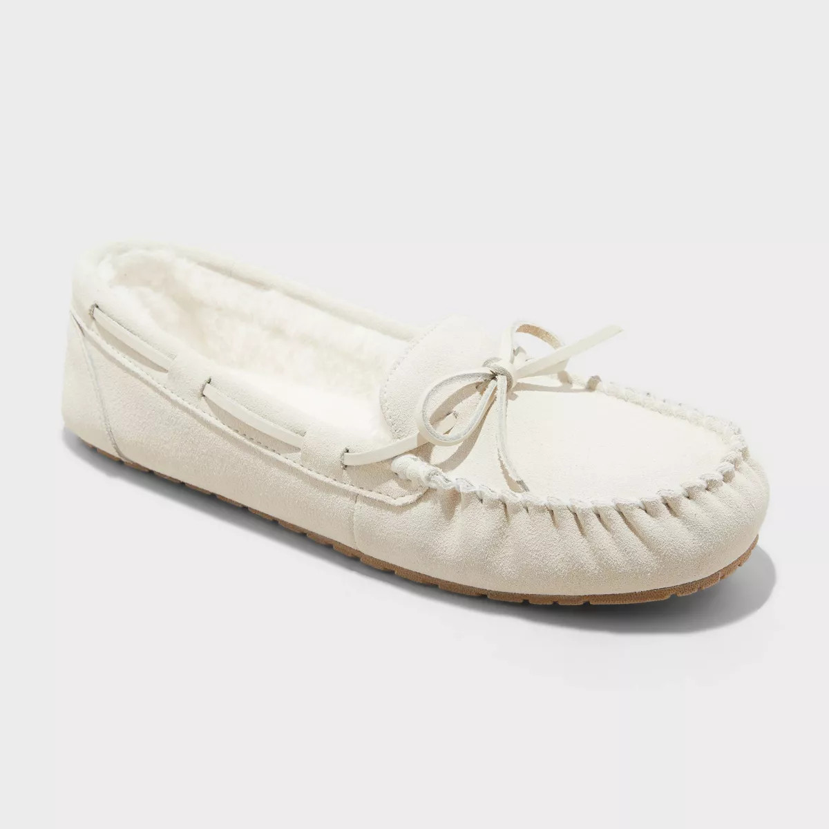 Women's Bria Moccasin Slippers - Auden™ Cream 5 | Target
