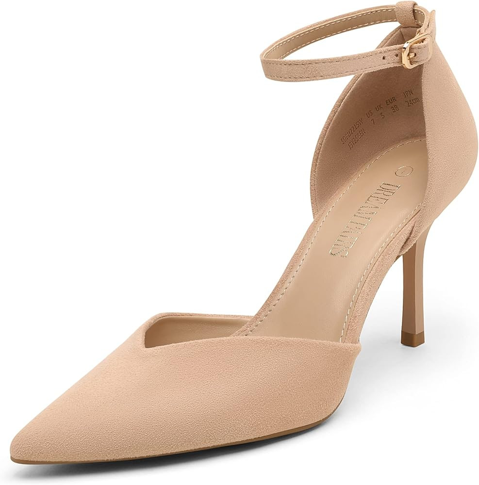 Nude Close Toe Strappy Shoe  | Amazon (US)