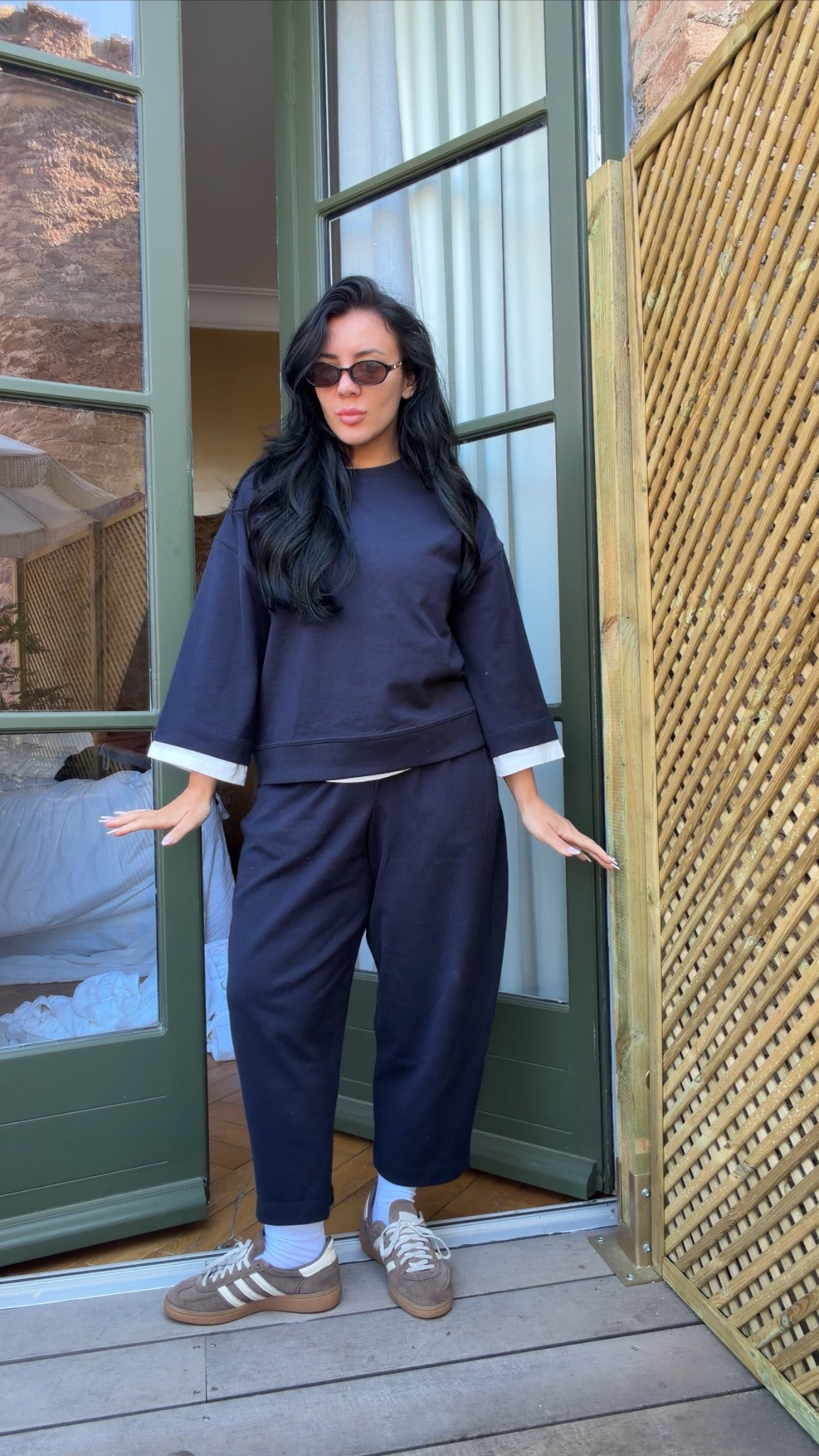 Navy Coord Set!

Loungewear Travel Outfit, Casual Balcony Look, Wide Leg Jogger Set, Neutral Trainer Outfit, Comfy Yet Chic, Everyday Athleisure, Minimal Capsule Wardrobe, Spring Travel Outfit

#LTKspring #LTKuk #LTKsummer