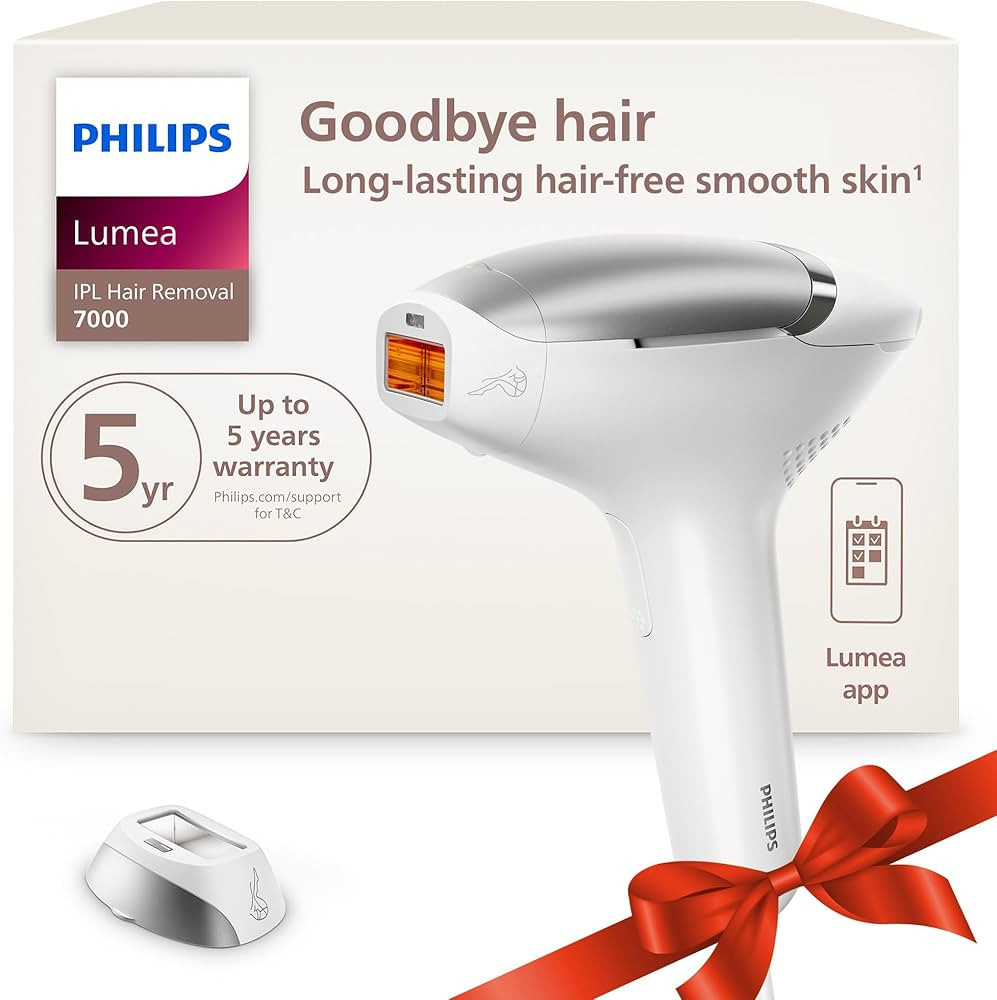 Philips Lumea 7000 Series IPL Hair Removal Device, Permanent Laser Hair Reduction for Women & Men... | Amazon (US)