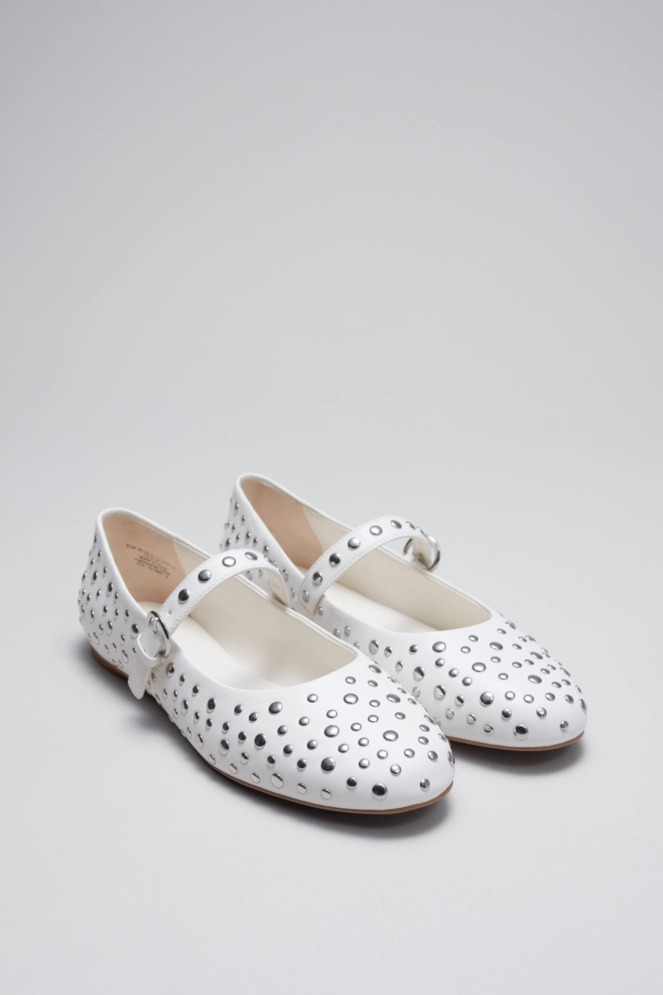 Studded Leather Ballet Flats | H&M (UK, MY, IN, SG, PH, TW, HK)
