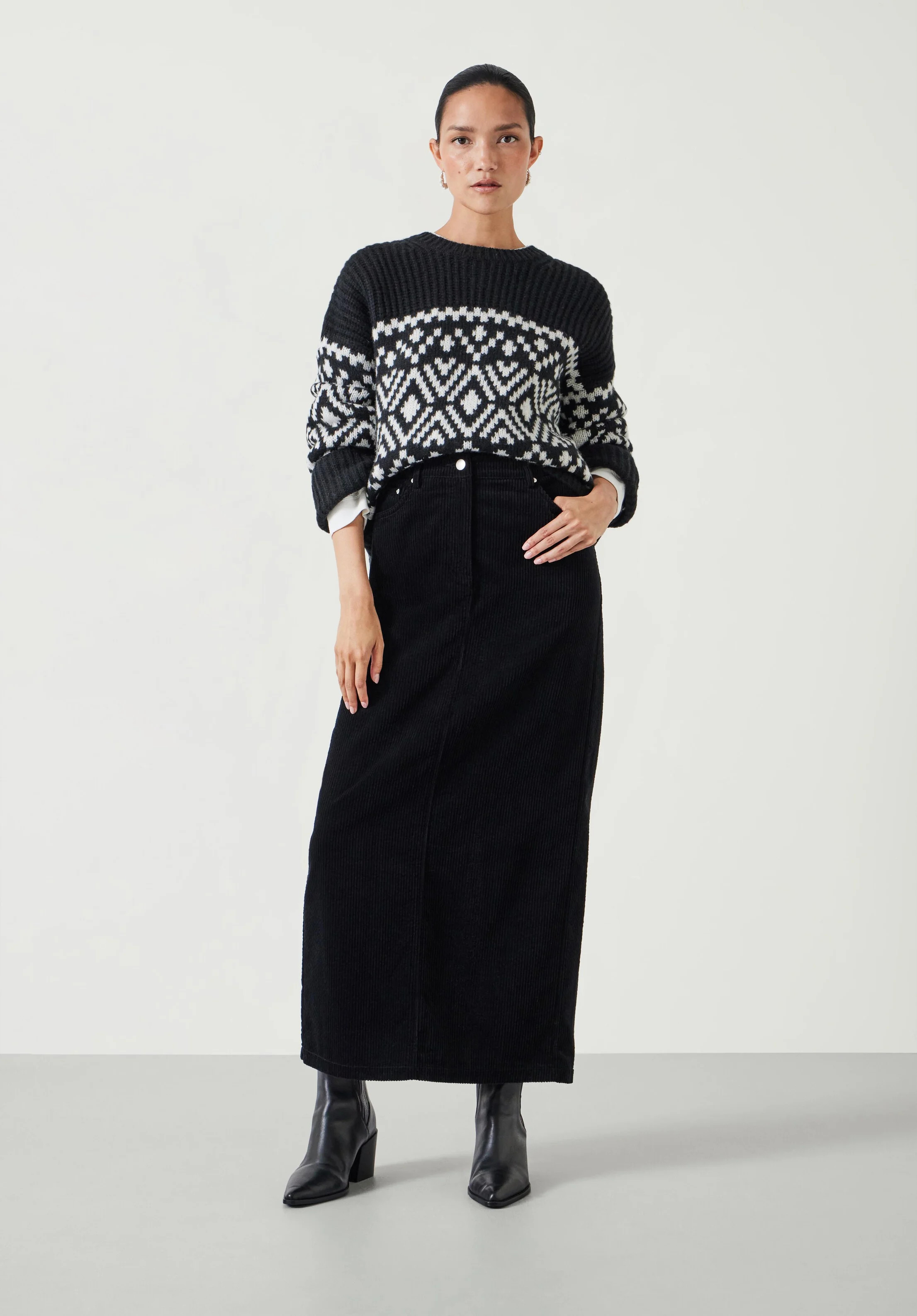 Alana Cord Maxi Skirt | Hush UK