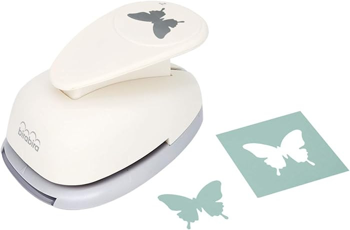 Bira 2 inch Butterfly 10 Lever Action Craft Punch for Paper Crafting Scrapbooking Cards Arts | Amazon (US)
