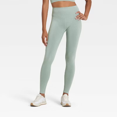 Women's Modal Seamless High-Rise Leggings - All In Motion™ Sage Green S | Target