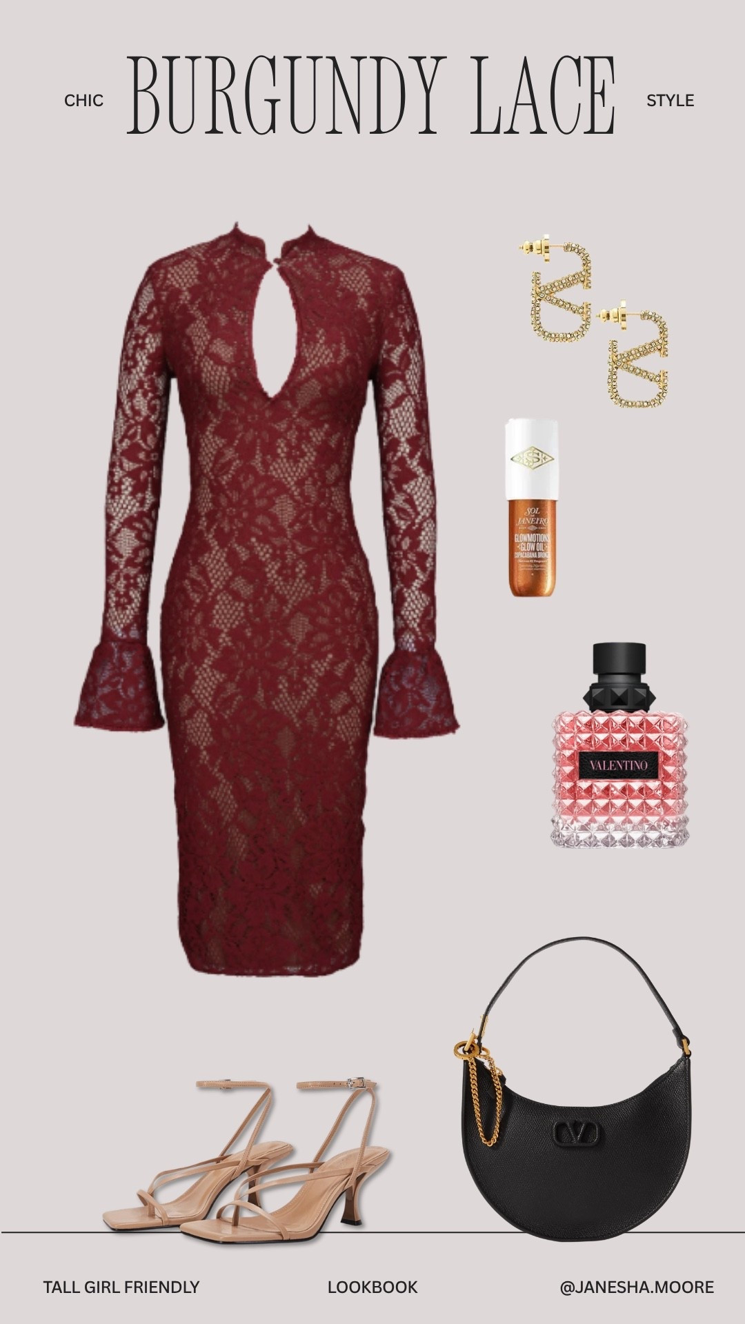 Chic Burgundy Lace Dress | I am 5’9 200 lbs wearing a size X-LARGE in dress.

#LTKStyleTip #LTKMidsize #LTKTall