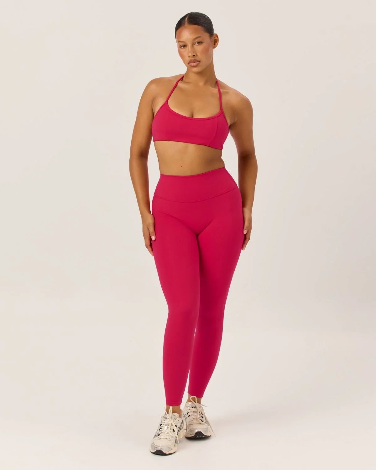 Serenity Invisible Scrunch Leggings | Strawberry | Crop Shop Boutique US
